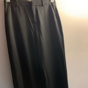 Black wide leg pants